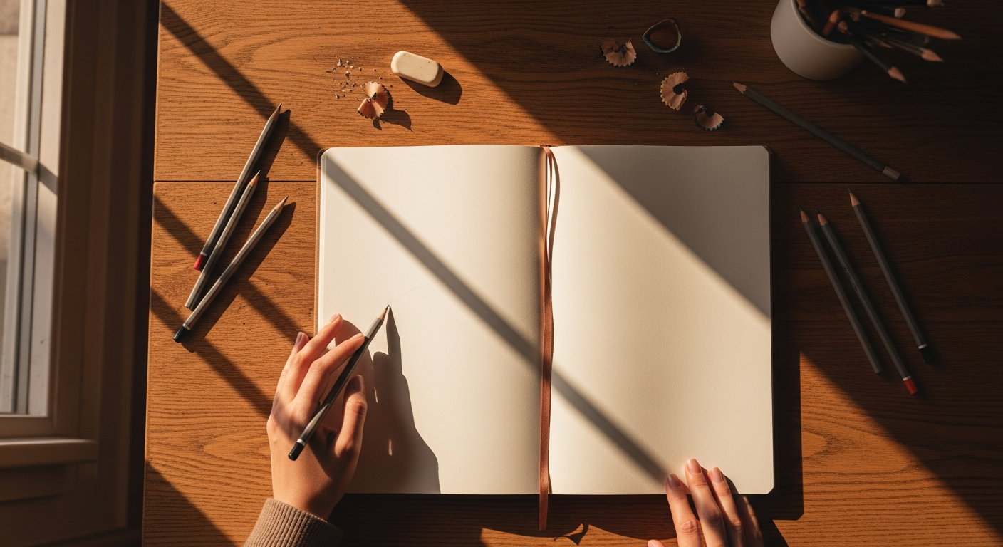 Уютное рабочее место для рисования